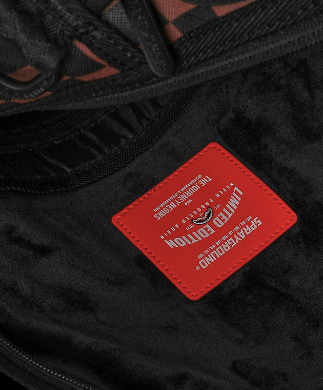 Sprayground Детский коричневый рюкзак YOUNG MONEY SHARKS IN PARIS 910B8856NSZ изображение 4