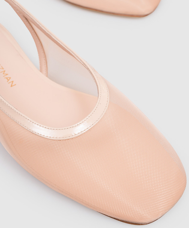 Stuart Weitzman Бежевые слингбеки Bareitall SN771 изображение 5