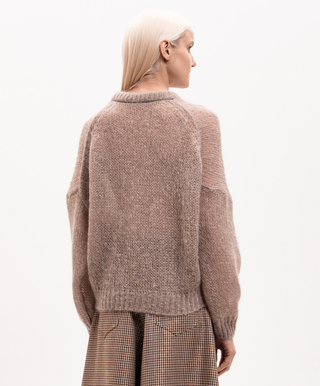Brunello Cucinelli Коричневий светр з вовною MLC349300P зображення 4