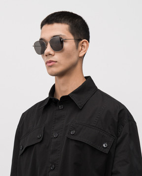 Tom Ford Сірі сонцехахисні окуляри з логотипом FT1167K