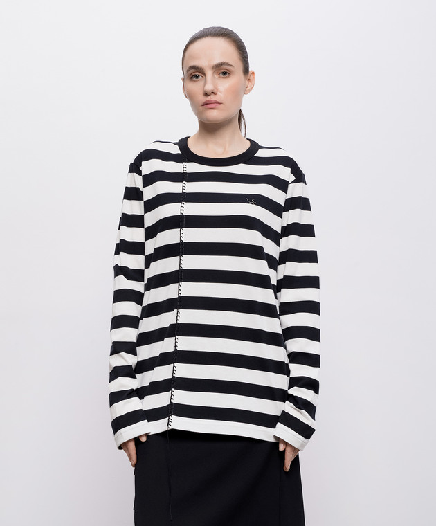 Y`S Yamamoto Джемпер в смужку з монограмою YKT73055 зображення 3