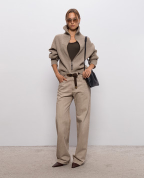 Brunello Cucinelli Коричневая майка MP952FD600