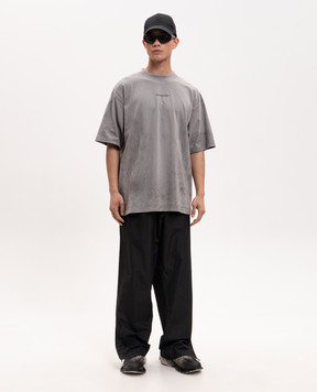 Balenciaga Сіра футболка Balenciaga Back 764235TTVF9