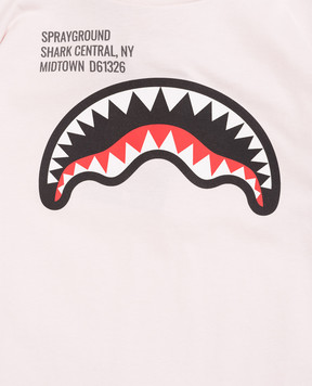 Sprayground Дитяча рожева футболка Shark SPY1384LIGHT