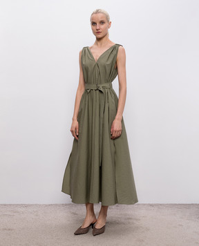 Brunello Cucinelli Зелена сукня міді M0F79A5092