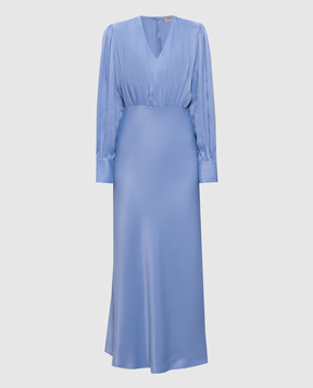 Twinset Голубое платье макси 261TP2761