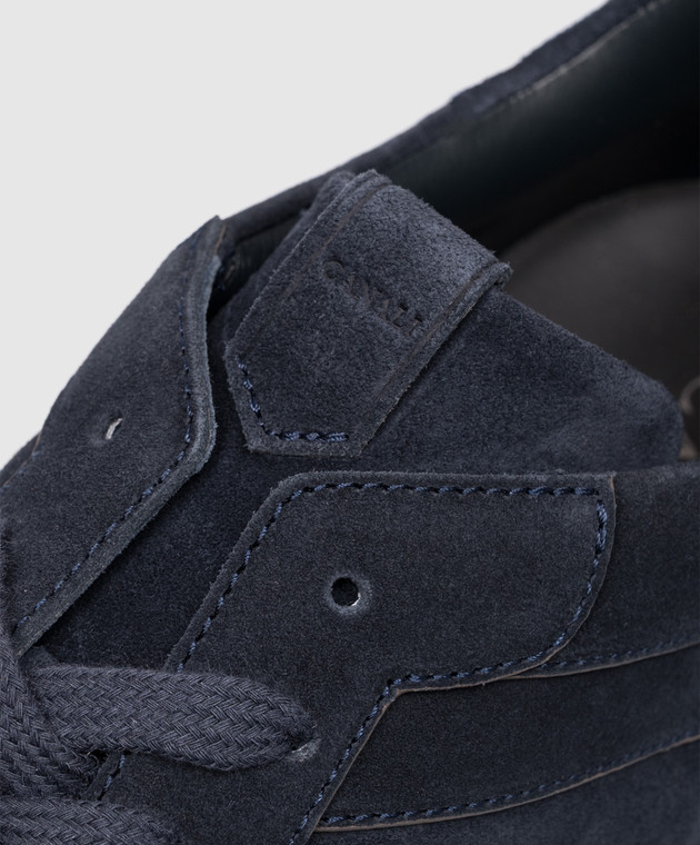Canali Сині замшеві кросівки RB01348491227 зображення 5
