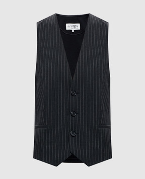 Maison Margiela MM6 Жилет с шерстью в полоску S62FB0089MTN199