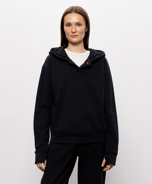 Parajumpers Чорне худі Nivice 26WPWFLTZ35 зображення 3