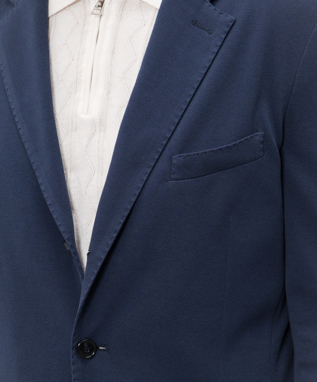 Enrico Mandelli Синий блейзер 3T521B4321 изображение 5