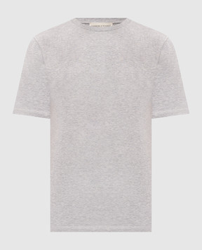 Cashmere&Whiskey Серая футболка с принтом логотипа TSHIRT