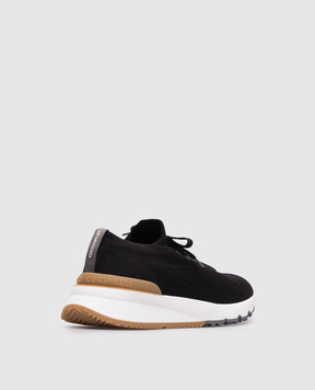 Brunello Cucinelli Чорні кросівки з логотипом MZUPMBO252