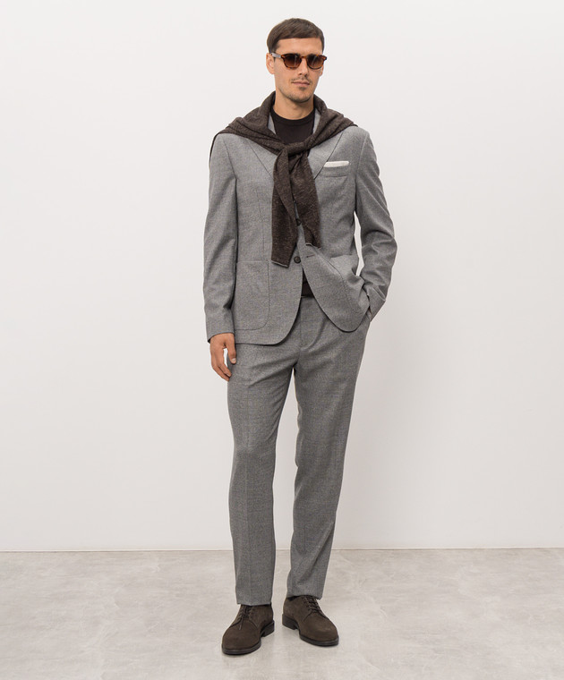 Cashmere&Whiskey Коричневий джемпер з вовни MU8121318541R зображення 2