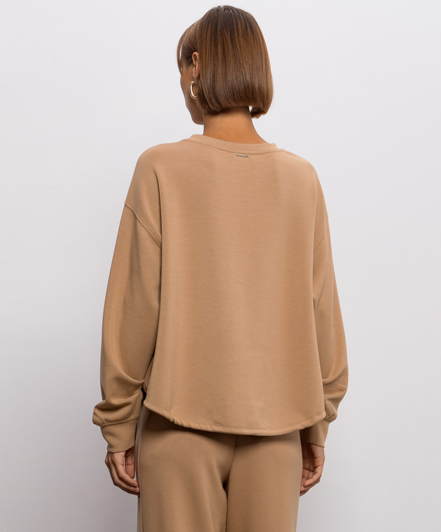 Twinset Коричневий світшот з кишенею 262LI2LBB зображення 4
