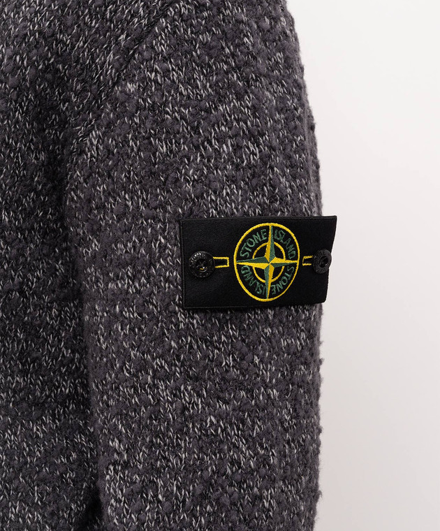 Stone Island Сірий светр з вовною L2S155100031S0N20 зображення 5