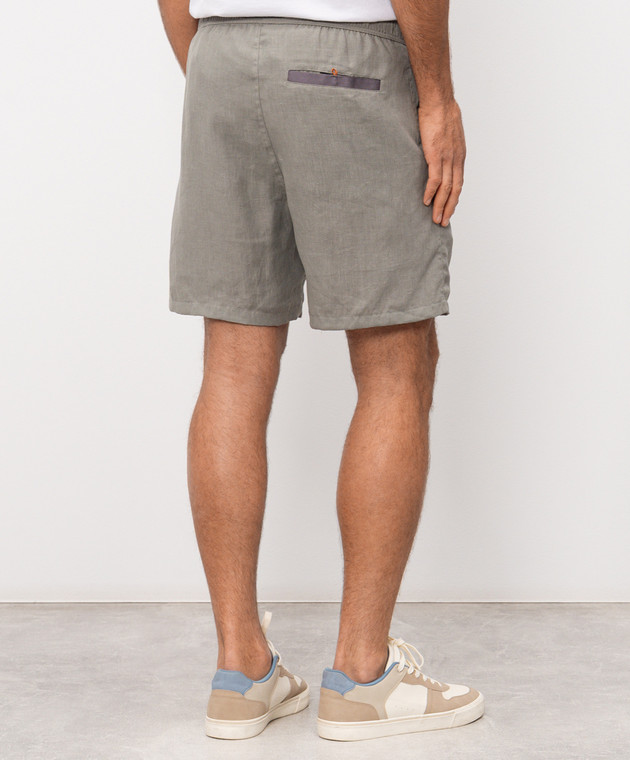 Sease Зеленые шорты для плавания с коноплями PB059TN359 изображение 4