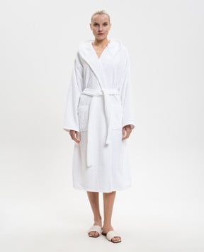 Missoni Home Білий махровий халат Chalk в брендовий візерунок 1D3AC99718