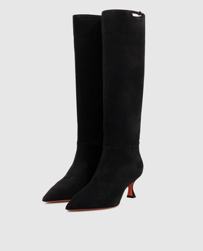 Santoni Черные замшевые сапоги WSIS72427HI2NHZW