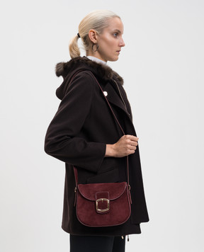 Santoni Замшевая сумка-мессенджер с логотипом DFBBA2798ENHBFT