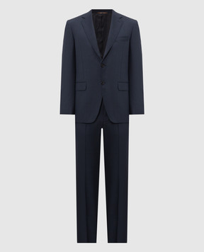 Canali Синій костюм з вовни BF056811228020