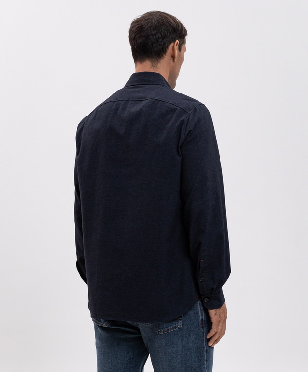 ISAIA Синяя рубашка OSH009C1247 изображение 4