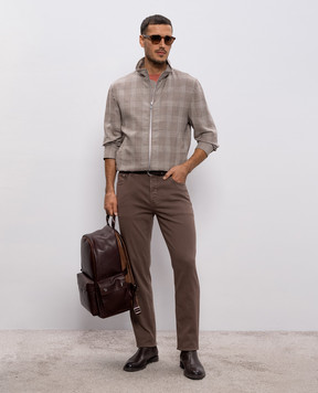 Brunello Cucinelli Рожева футболка з емблемою M0B138440