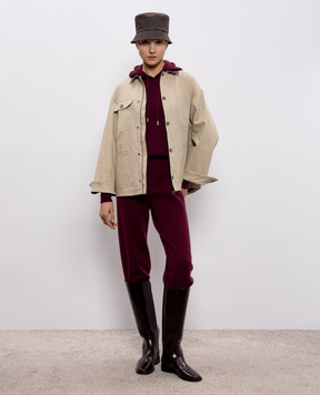 Simonetta Ravizza Бежевая куртка Oriente S06JA400T109L1C