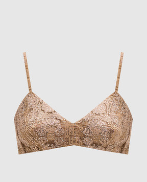 Ermanno Scervino Бежевий бралет з кристалами D482L715CTUEO