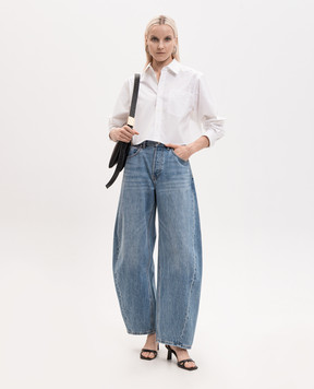 Alexander Wang Біла сорочка з вишивкою логотипа 1WC3261347