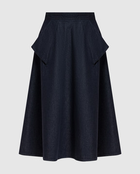 Max Mara Синя джинсова спідниця міді MXMVISONE MXMVISONE