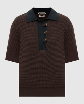 JW Anderson Поло цвета хаки KW1569YN0535