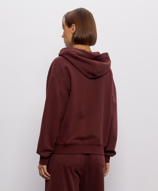 Brunello Cucinelli Бордовая спортивная куртка MP05NHF406 изображение 4