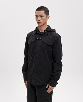 Off-White Черная рубашка 44XGE04US26F001