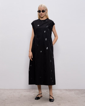 Y`S Yamamoto Чорна сукня міді YQD05025