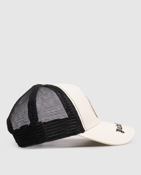 Palm Angels Бежевая кепка с нашивкой Bear PMLB068S26FAB004I