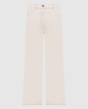 Peserico Джинси кольору айворі з льоном P04756L1207934