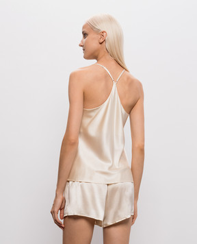 Dore & Rose Бежева піжама із шовку SILKCAMISET