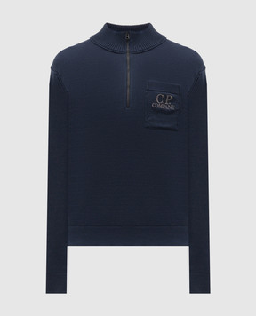 C.P. Company Синій джемпер з логотипом MKN236A110432A