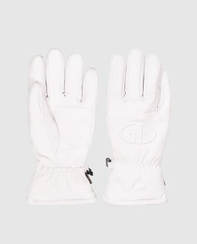 Goldbergh Білі шкіряні гірськолижні рукавички FREEZE GB68211254