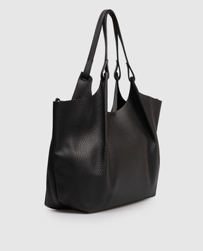 Gianni Chiarini Черная кожаная сумка-тоут Dua BS9720RNGDBLTU