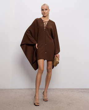 Taller Marmo Коричневое платье мини Sahara PF2615