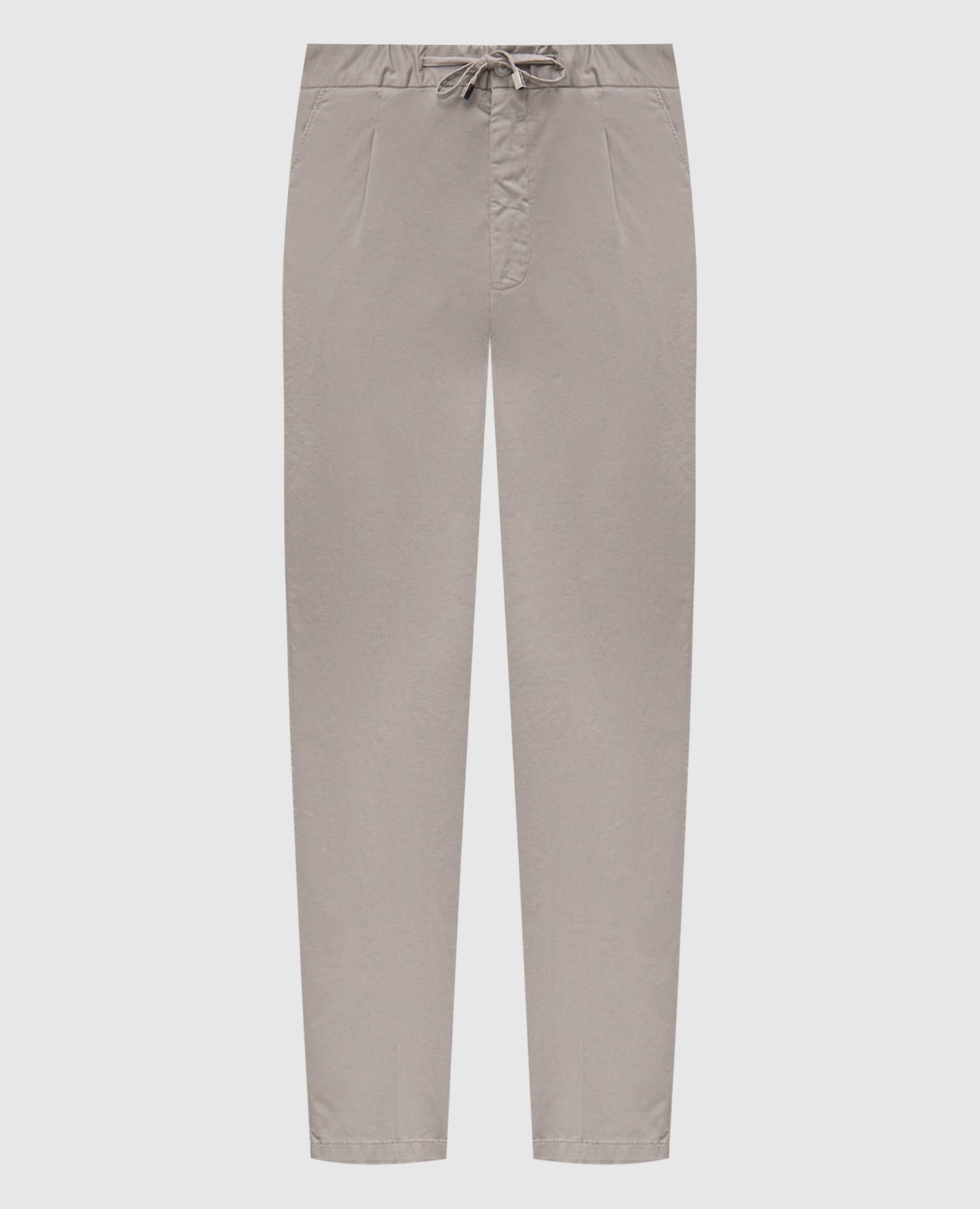 Серые брюки из хлопка