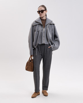 Max Mara Weekend Серые брюки CORDOBA в узор WKDCORDOBA