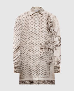 Max Mara Бежевая блуза MXMGRADO из шелка MXMGRADO