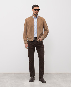 Versace Голубая рубашка в полоску 10188741A16476