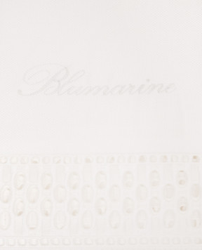 Blumarine Home Біла скатертина Porcellana з вишивкою бродері W0000250026