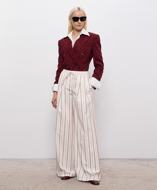 Dolce&Gabbana Белые брюки в полоску FTDJETFR51T изображение 2