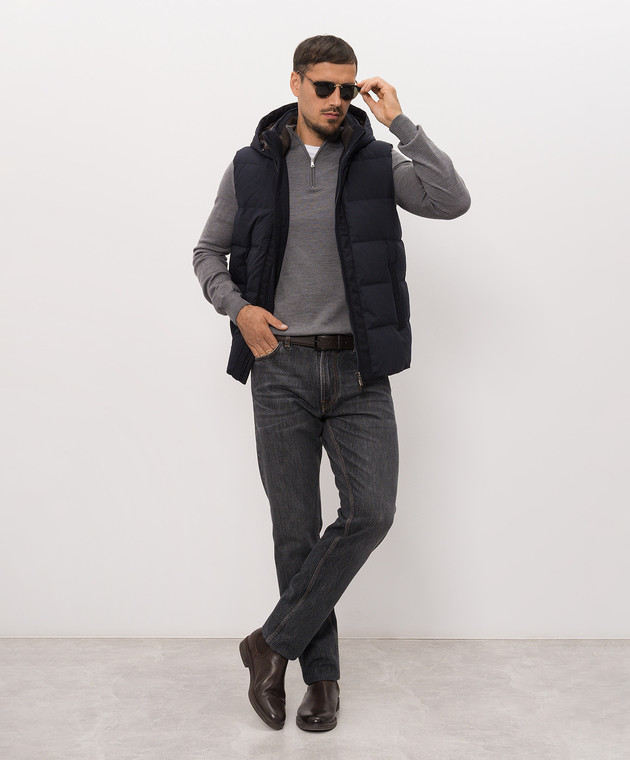 Cashmere&Whiskey Сірий джемпер 77397 зображення 2