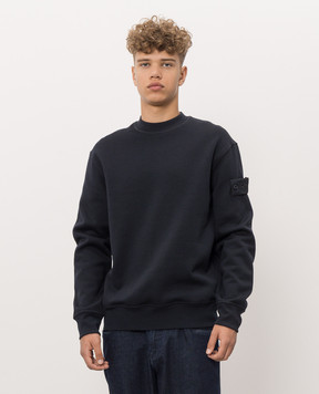 Stone Island Синій утеплений світшот з вовною L2S156100013S0F15