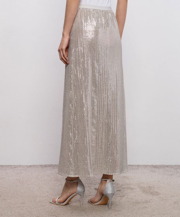 Max & Co Бежева спідниця ECO з паєтками MCOECO зображення 4